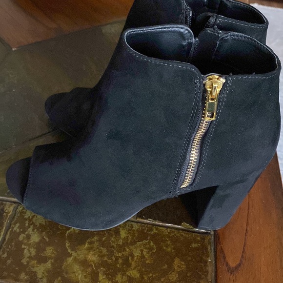Suede Peep Toe Bootie Edelman Madden Nine West Camuto Macys Nordstroms 10 - Picture 7 of 9